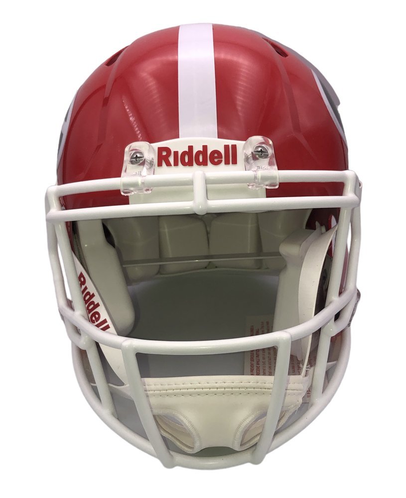 Travon Walker Autographed Signed Georgia Bulldogs Riddell Speed Authentic Full Size Helmet with "21 National Champs" Inscription - Beckett Authentic Image a