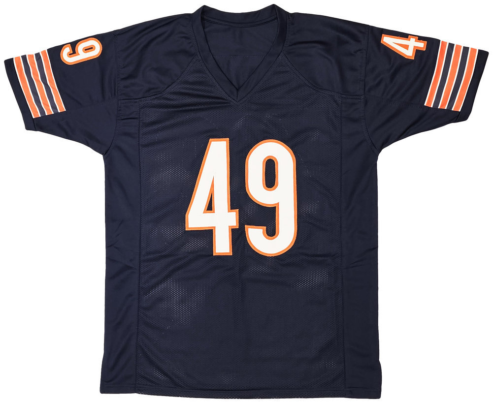 Chicago Bears Tremaine Edmunds Autographed Blue Jersey Beckett Beckett Qr #216946 Image a