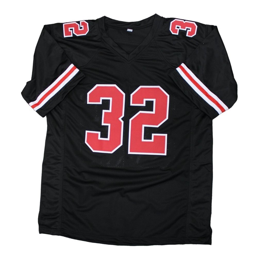 TreVeyon Henderson Autographed Signed Ohio State Buckeyes Custom #32 Black Jersey - Beckett Authentic Image a