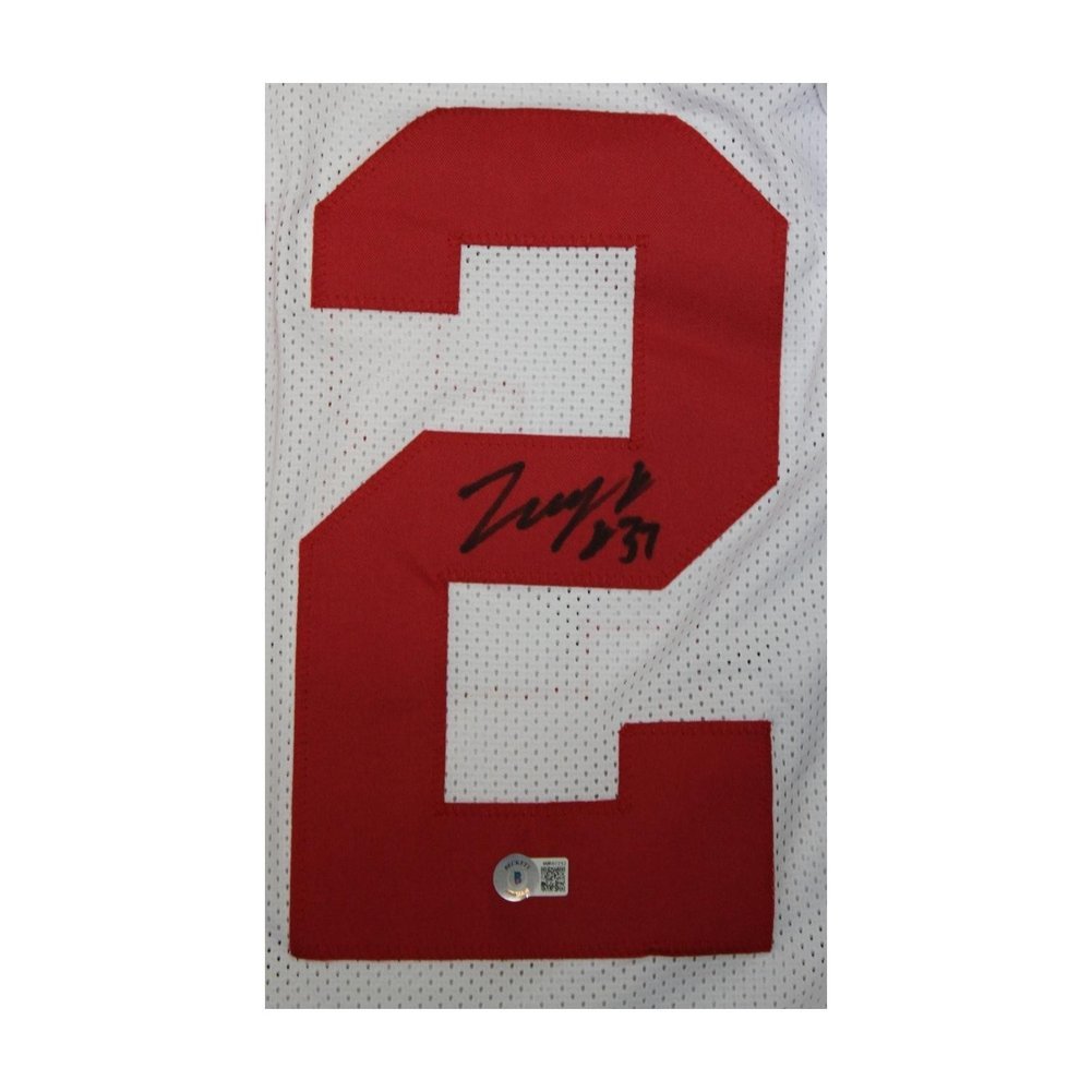 TreVeyon Henderson Autographed Signed Ohio State Buckeyes Custom #32 White Jersey - Beckett Authentic Image a