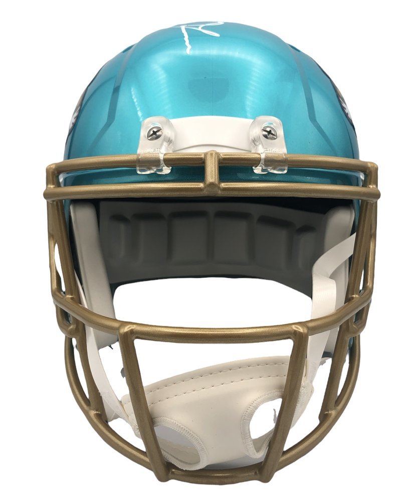 Trevor Lawrence Autographed Full Size Jaguars Helmet – Great