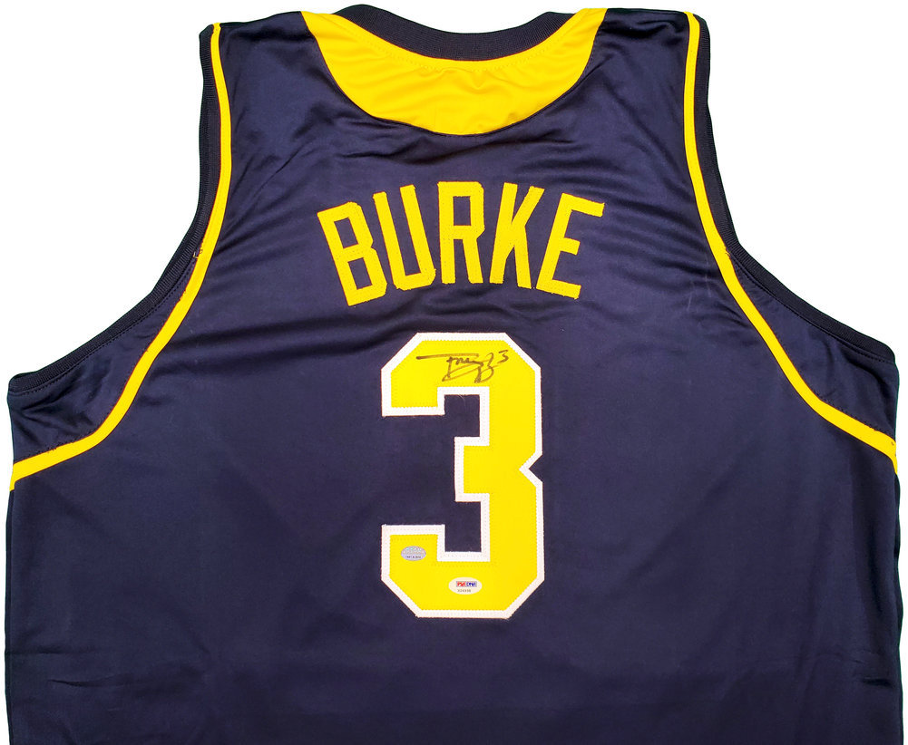 Michigan Wolverines Trey Burke Autographed Blue Jersey PSA/DNA Image a
