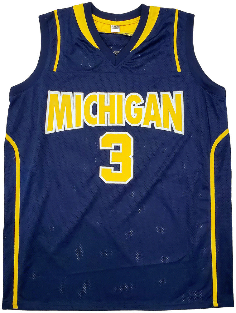 Michigan Wolverines Trey Burke Autographed Blue Jersey PSA/DNA Image a
