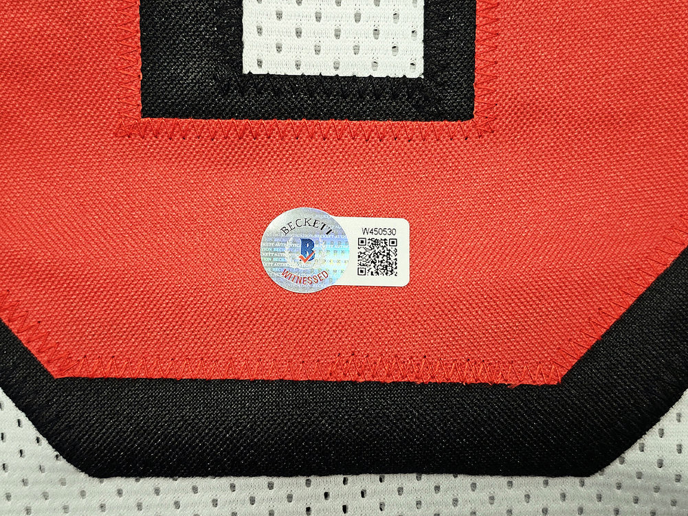 San Francisco 49Ers Trey Lance Autographed White Jersey Beckett Beckett Witness #215021 Image a