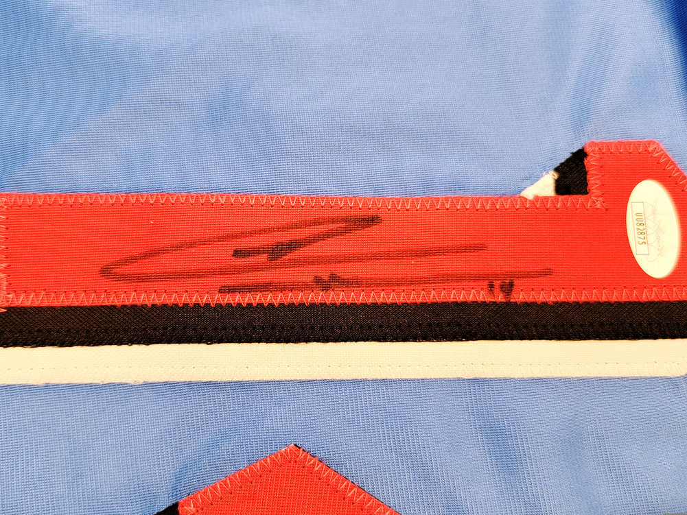 Miami Heat Tyler Herro Autographed Blue Jersey JSA Image a