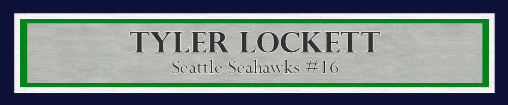 Tyler Lockett Autographed Framed 16X20 Photo Seattle Seahawks Tunnel Mcs Holo #210971 Image a