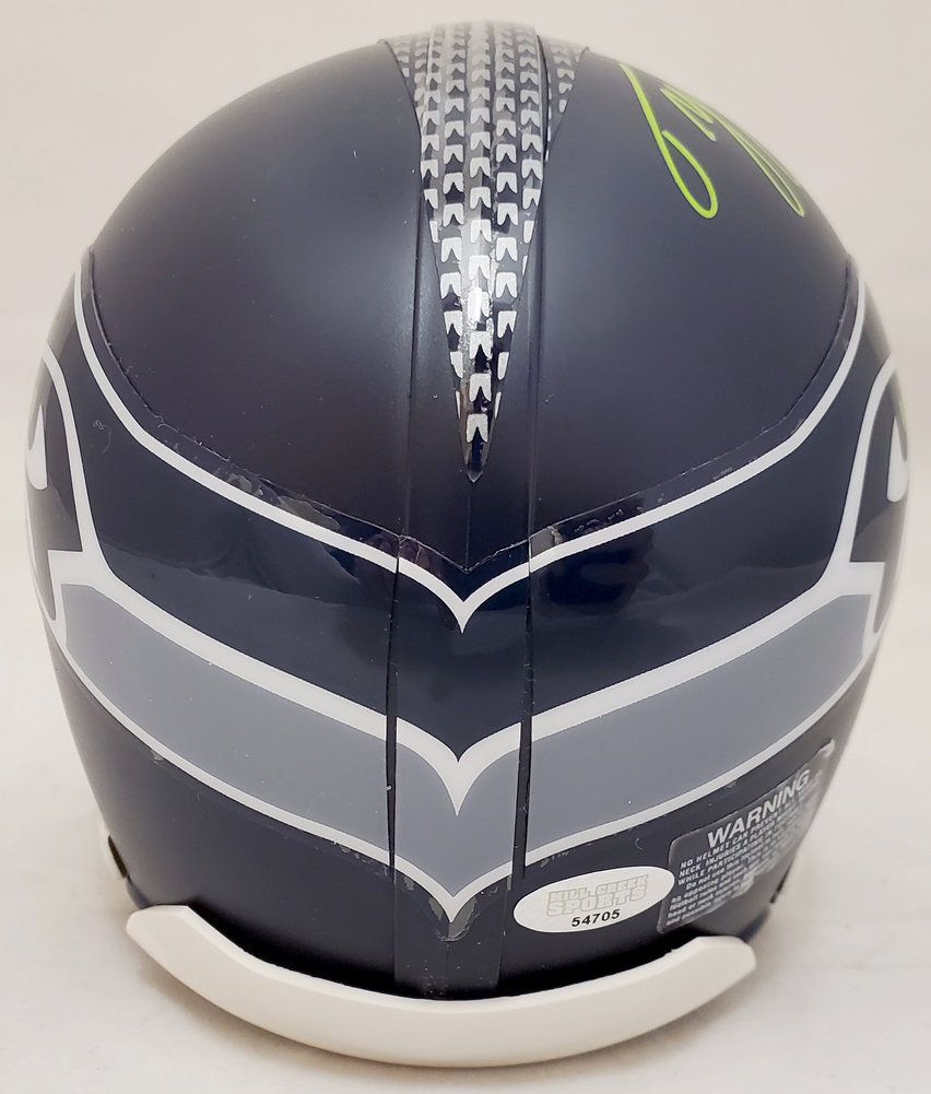 Tyler Lockett Autographed Seattle Seahawks Mini Helmet In Green Mcs Holo #182257 Image a