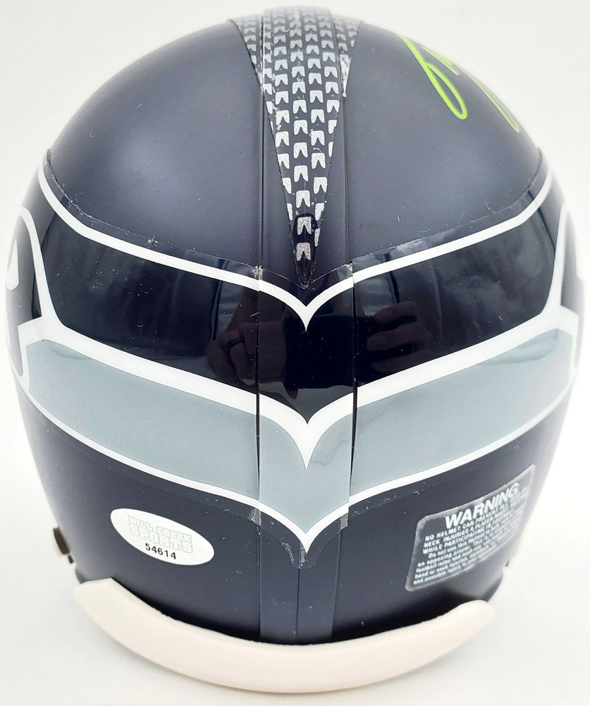 Tyler Lockett Autographed Seattle Seahawks Mini Helmet In Green Mcs Holo #182257 Image a