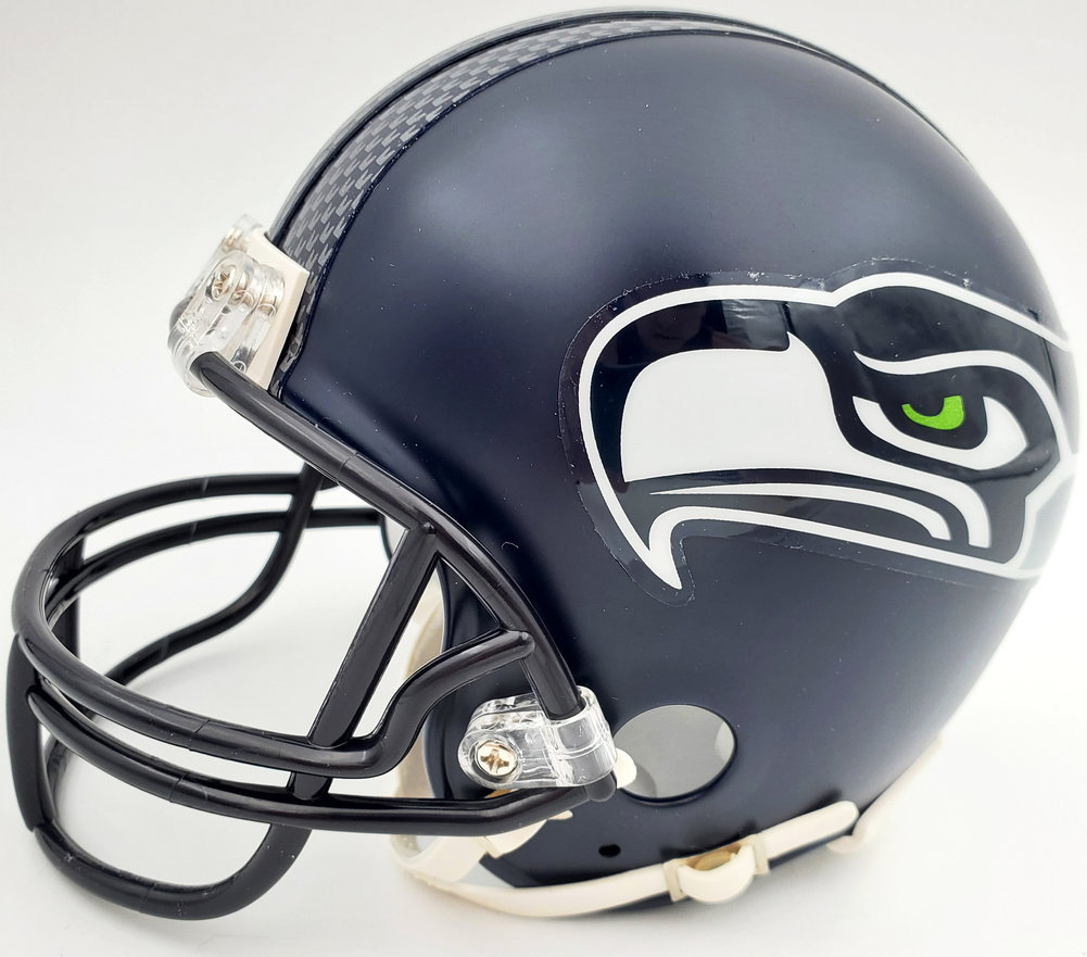 Tyler Lockett Autographed Seattle Seahawks Mini Helmet In Green Mcs Holo #182257 Image a