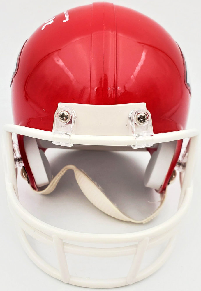 Tyrann Mathieu Autographed Kansas City Chiefs Mini Helmet Beckett Beckett Image a