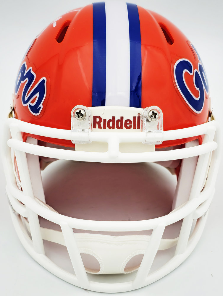 Urban Meyer Autographed Signed Florida Gators Orange Speed Mini Helmet Beckett Beckett Witness #230114 Image a