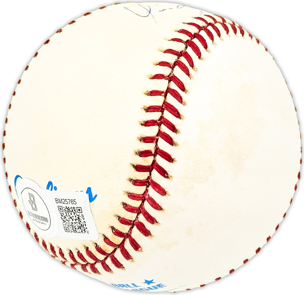 Vic Davalillo Autographed Signed Official Al Baseball Pittsburgh Pirates, Los Angeles Dodgers Beckett Beckett Qr #Bm25765 Image a