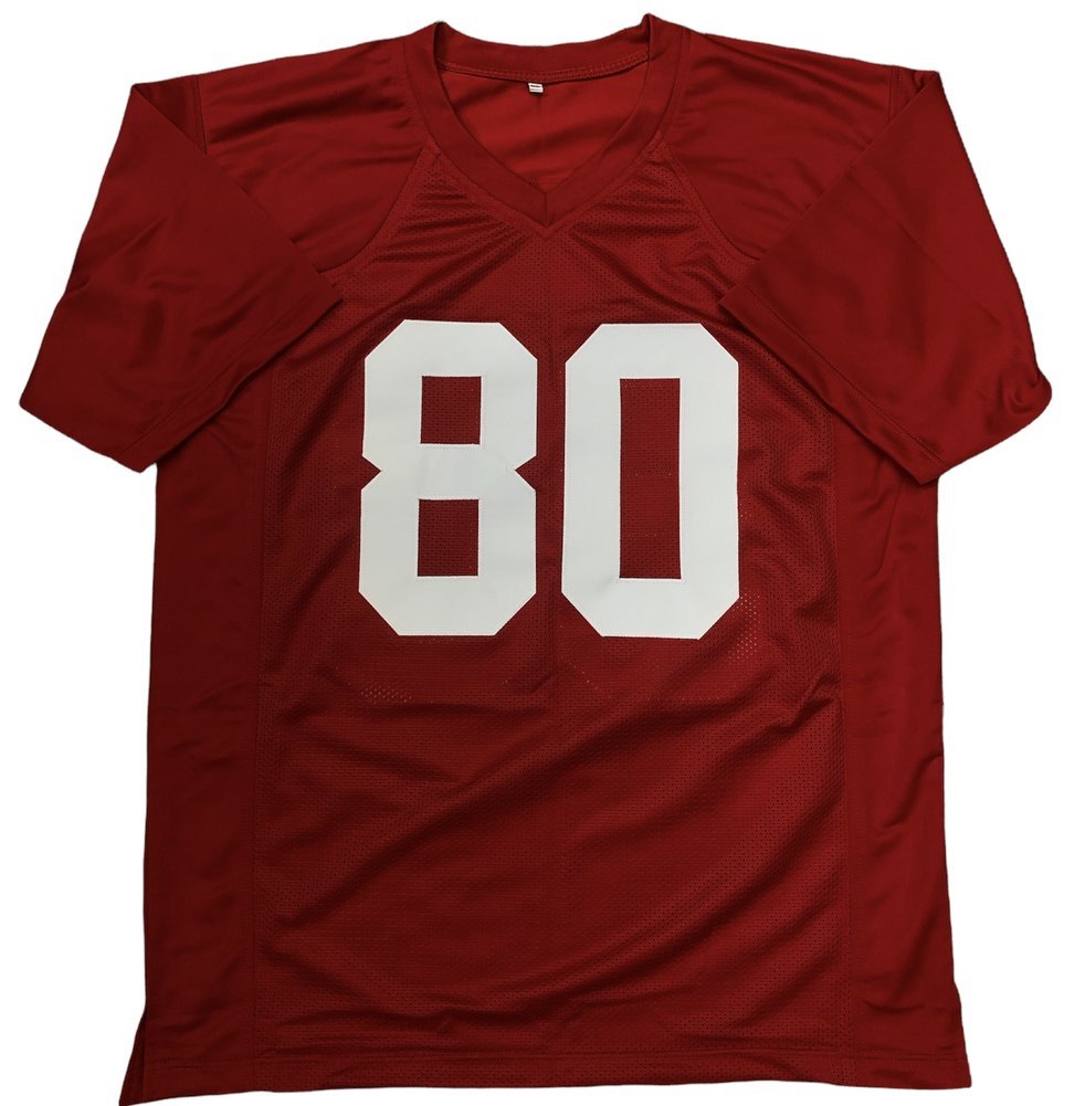 Vince Dooley Autographed Signed Georgia Bulldogs Custom Red #80 Jersey - JSA Image a