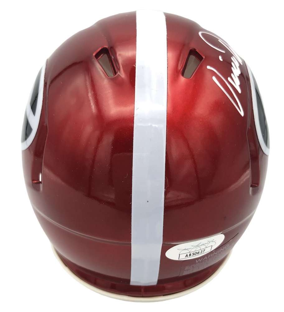 Vince Dooley Signed Georgia Bulldogs Riddell FLASH Speed Mini Helmet - JSA Image a