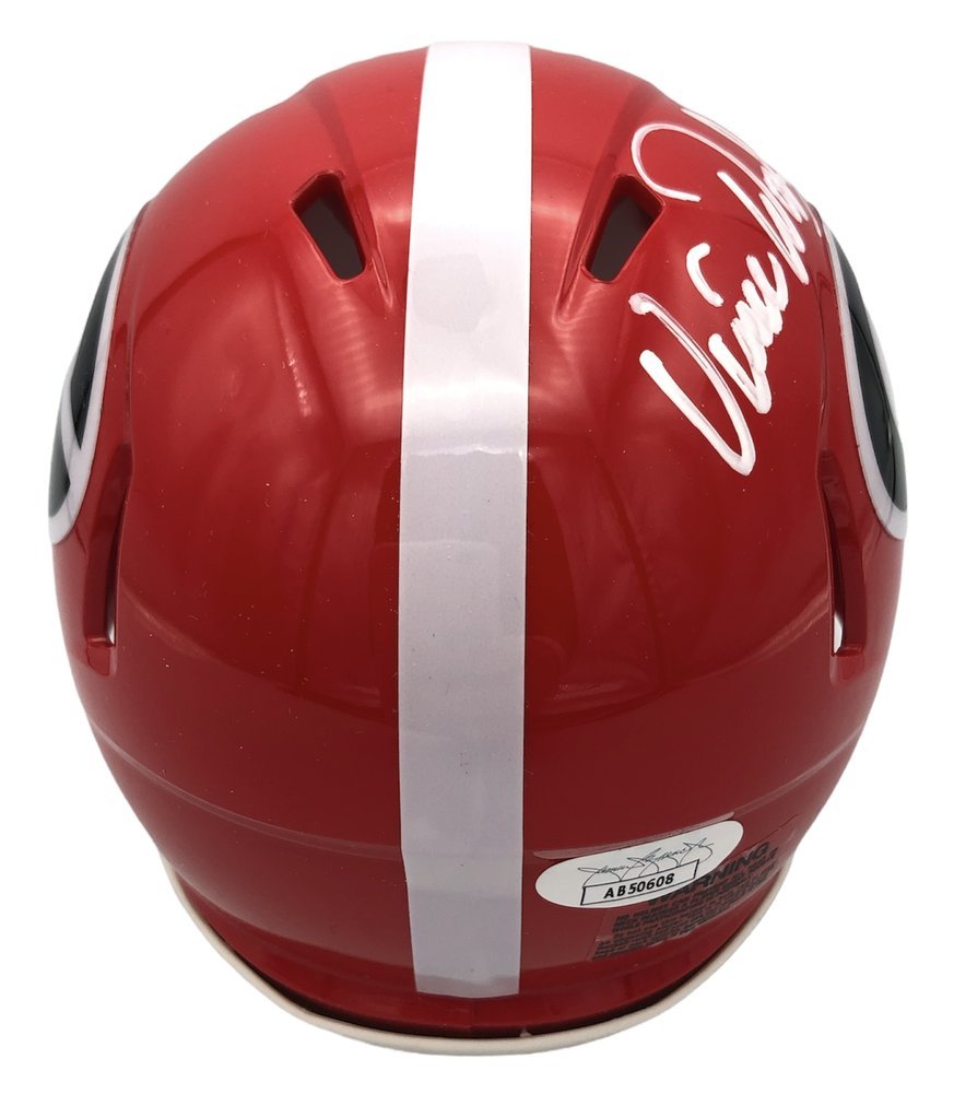 Vince Dooley Autographed Signed Georgia Bulldogs Riddell Speed Mini Helmet - JSA Image a