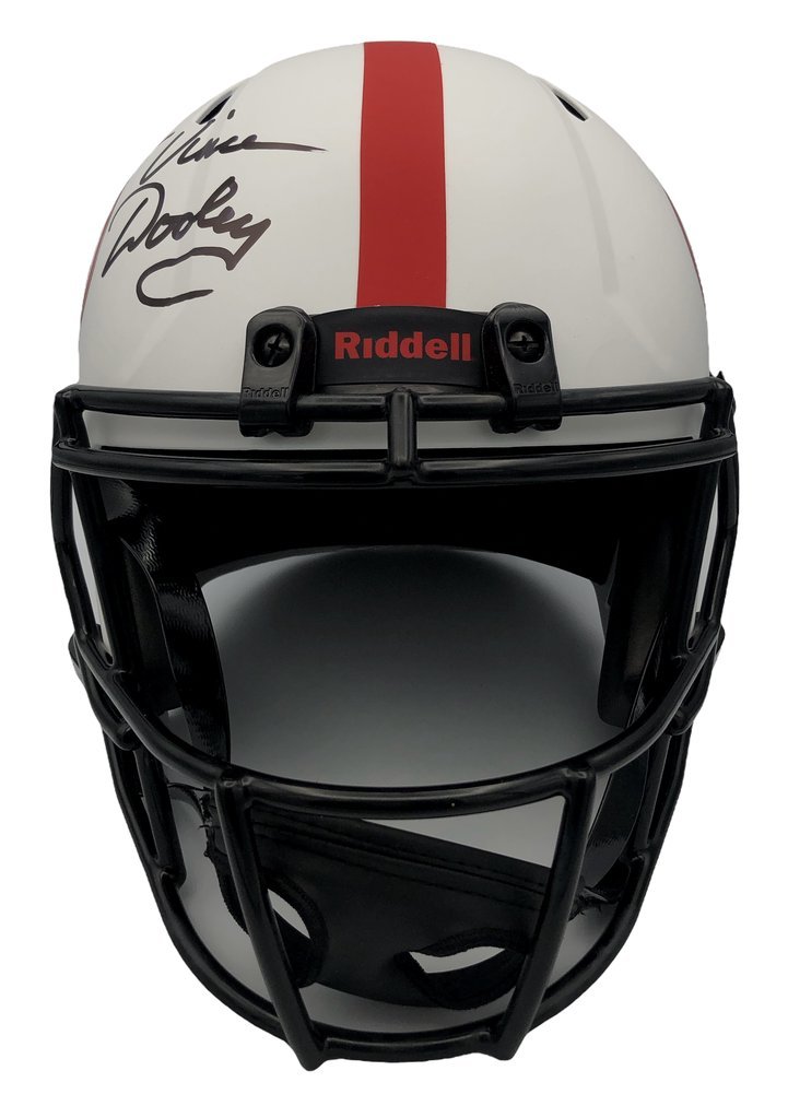 Vince Dooley & Buck Belue Autographed Signed Georgia Bulldogs Riddell Speed Lunar Eclipse Full Size Helmet with "1980 Champions" Inscription - JSA Authentic Image a