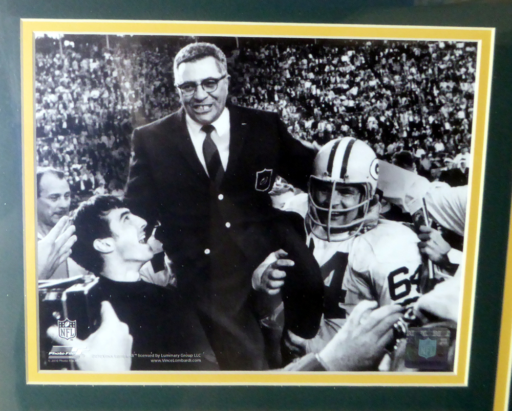 Vince Lombardi Autographed Signed Memorabilia Framed 8x10 Photo With