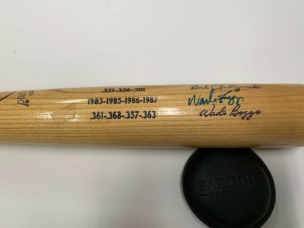 Wade Boggs- Autographed Signed Williams Yastrzemski Batting Champs Bat W/JSA Loa Image a