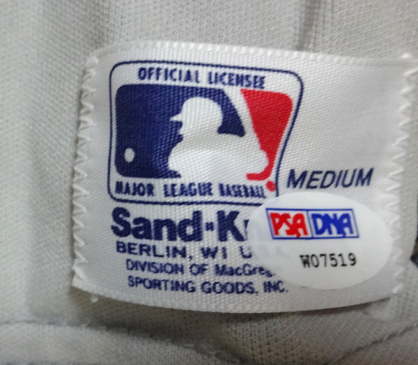 St. Louis Cardinals Walker Cooper Autographed Gray Jersey PSA/DNA Image a