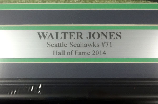 Walter Jones Autographed Framed 16X20 Photo Seattle Seahawks Mcs Holo #99723 Image a