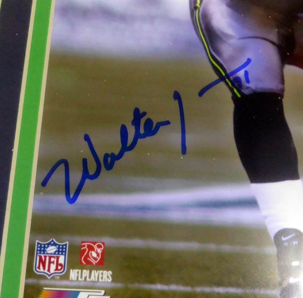 Walter Jones Autographed Framed 8X10 Photo Seattle Seahawks Mcs Holo #130249 Image a