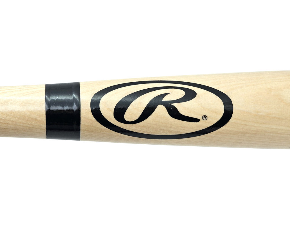 Wander Franco Autographed Blonde Rawlings Pro Bat Tampa Bay Rays JSA Image a