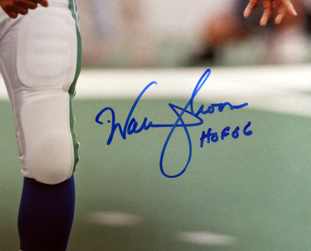 Warren Moon Autographed 16X20 Photo Seattle Seahawks "HOF 06" Mcs Holo #112507 Image a