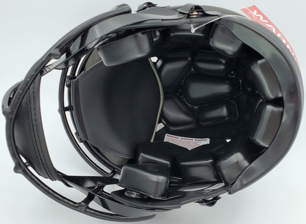 Warren Moon Autographed Signed Minnesota Vikings Eclipse Black Full Size Speed Authentic Helmet "HOF 06" Mcs Holo #187024 Image a