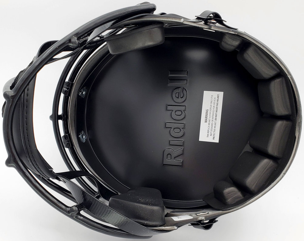 Warren Moon Autographed Signed Minnesota Vikings Eclipse Black Full Size Speed Replica Helmet "HOF 06" Mcs Holo #187023 Image a