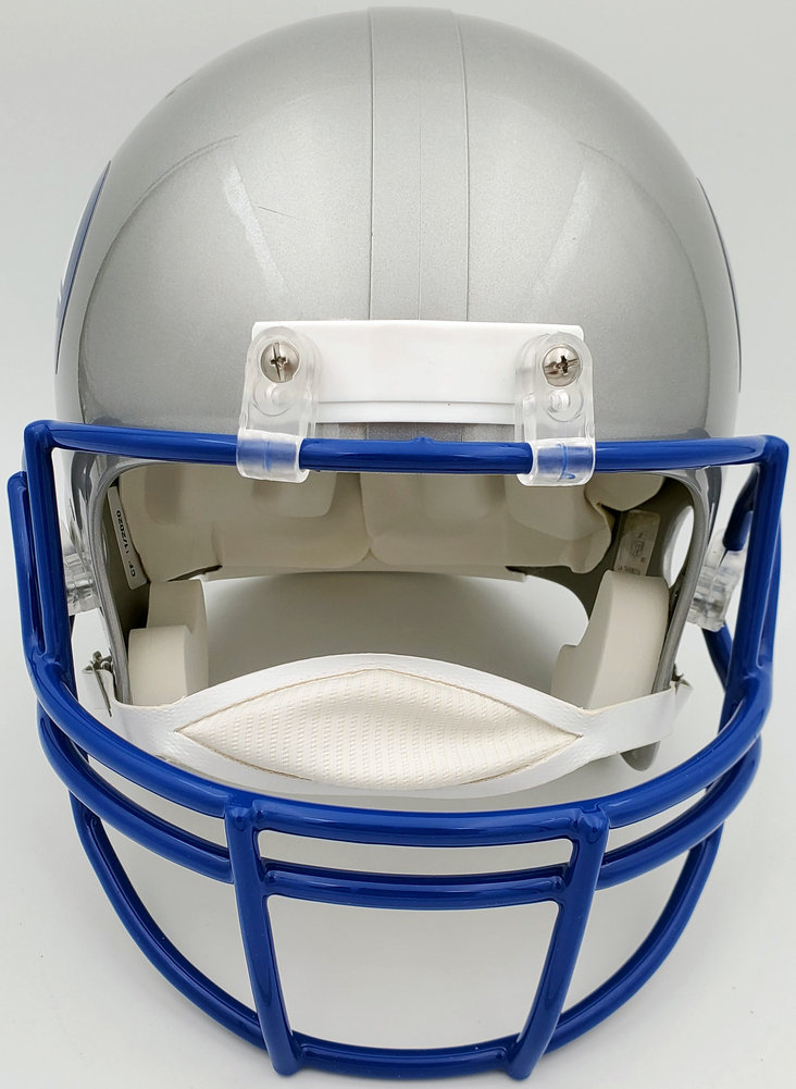 Warren Moon Autographed Signed Seattle Seahawks Full Size Gray Replica Throwback Helmet "HOF 06" Mcs Holo #187028 Image a