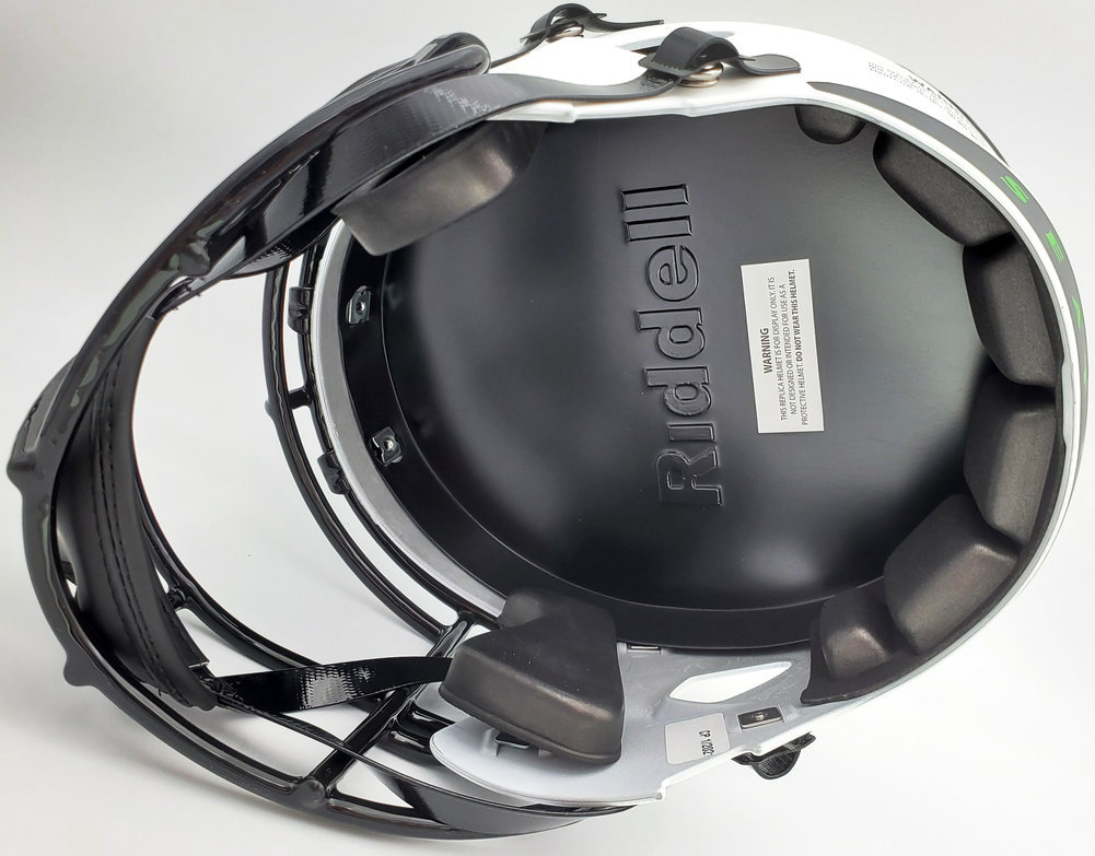 Warren Moon Autographed Signed Seattle Seahawks Lunar Eclipse White Full Size Replica Speed Helmet "HOF 06" Mcs Holo #196472 Image a