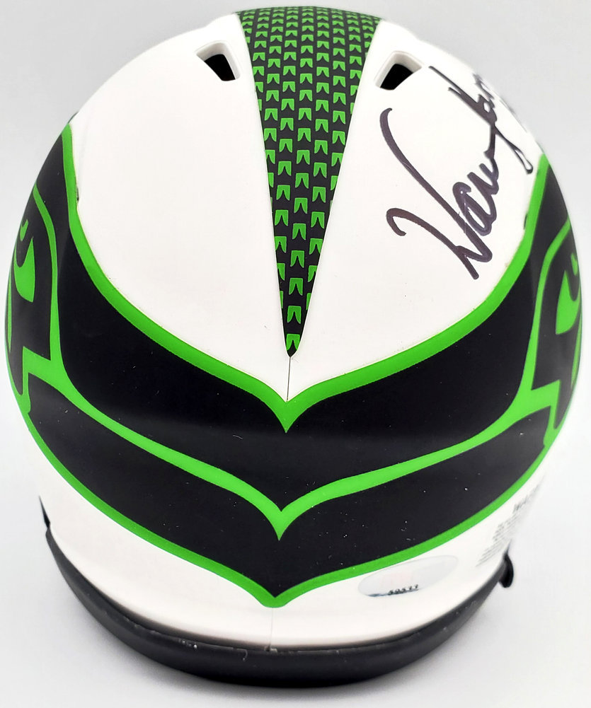 Warren Moon Autographed Signed Seattle Seahawks Lunar Eclipse White Speed Mini Helmet "HOF 06" Mcs Holo #196471 Image a