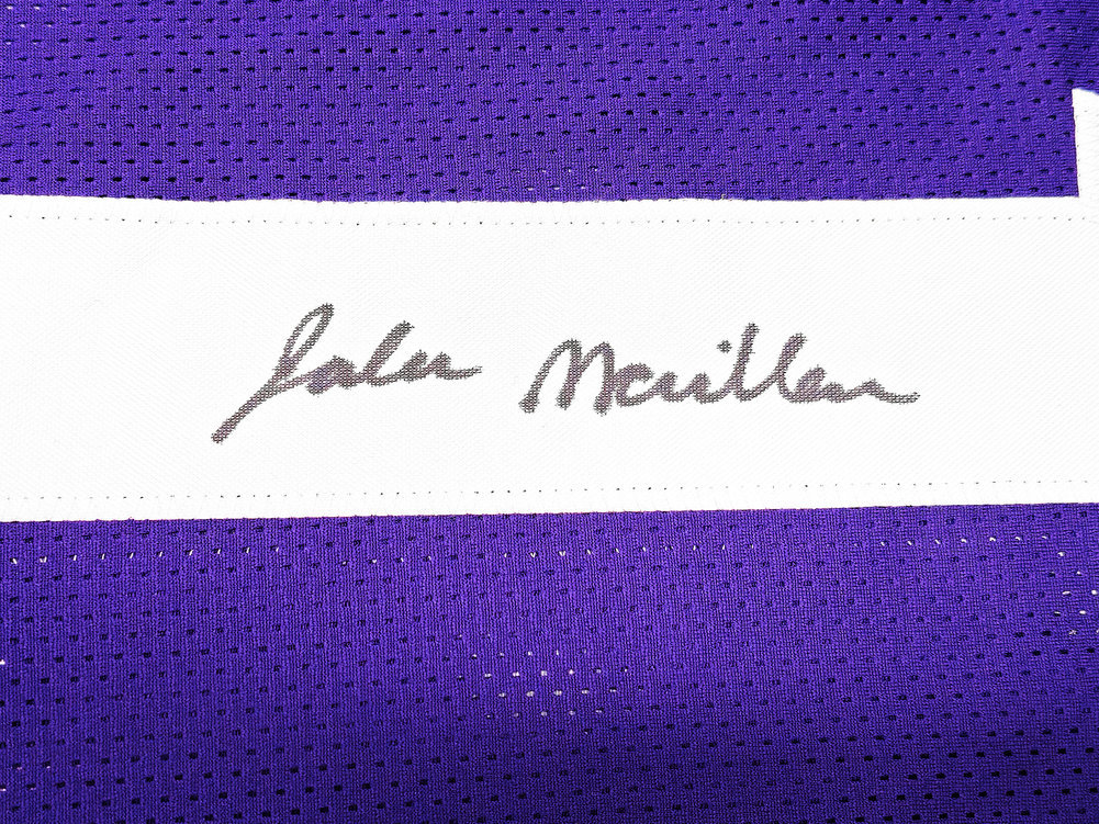 Washington Huskies Jalen Mcmillan Autographed Purple Jersey Mcs Holo #222069 Image a