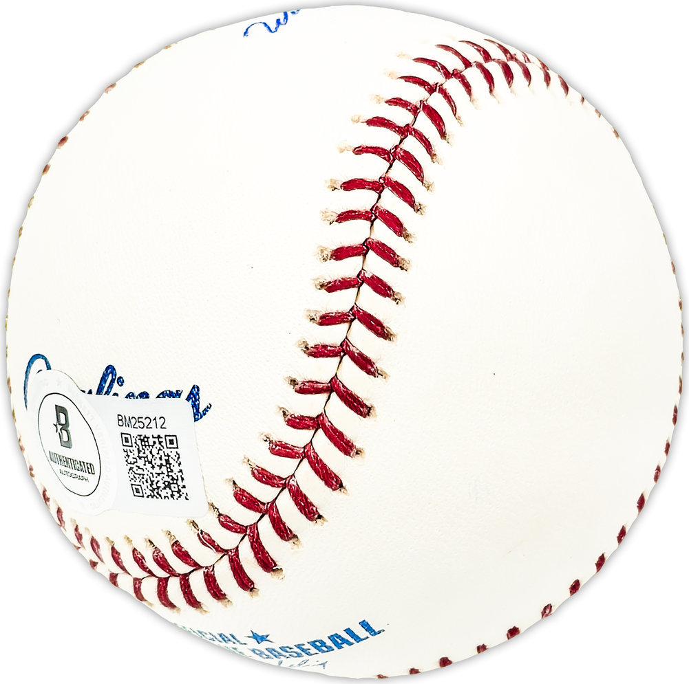 Willard Hunter Autographed Signed Official MLB Baseball Los Angeles Dodgers "62 Dodgers" Beckett Beckett Qr #Bm25212 Image a