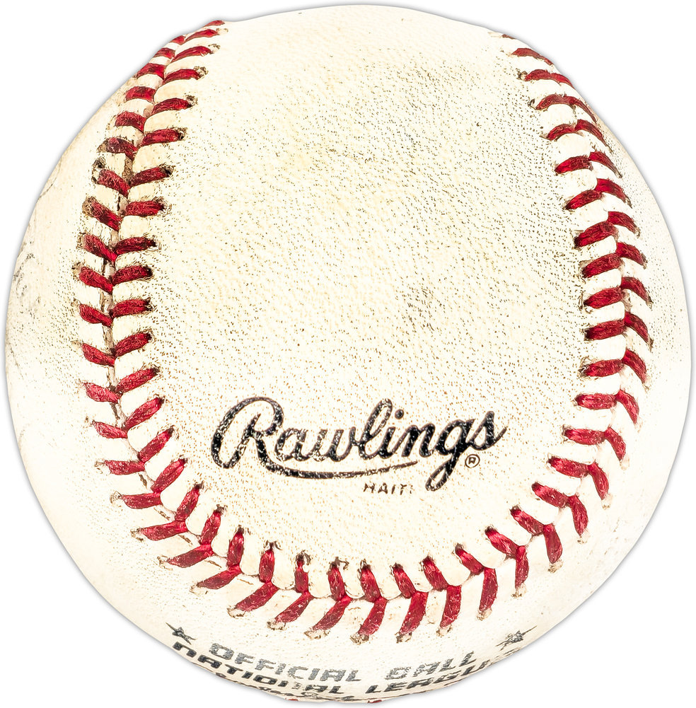 Willie Mays Autographed Official Nl Baseball San Francisco Giants "Best Wishes" JSA Image a