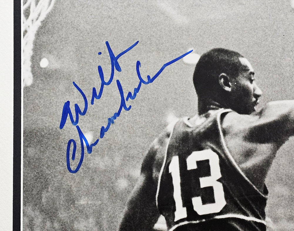Wilt Chamberlain, Bill Russell & Tom Heinsohn Autographed Framed 16X20 Photo JSA Image a