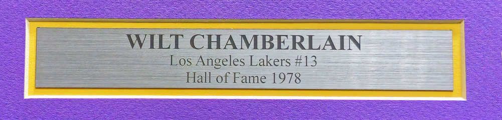 Wilt Chamberlain Autographed Framed 8X10 Photo Los Angeles Lakers Beckett Beckett Image a