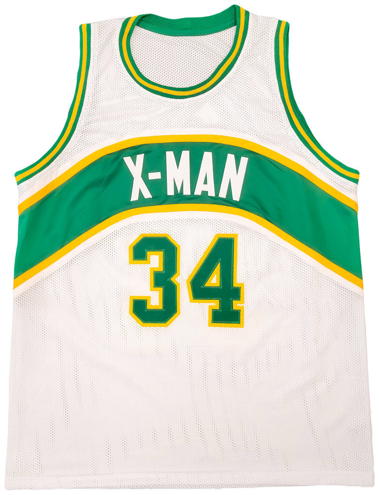 Seattle Supersonics Xavier Mcdaniel Autographed White Jersey Mcs Holo #202420 Image a