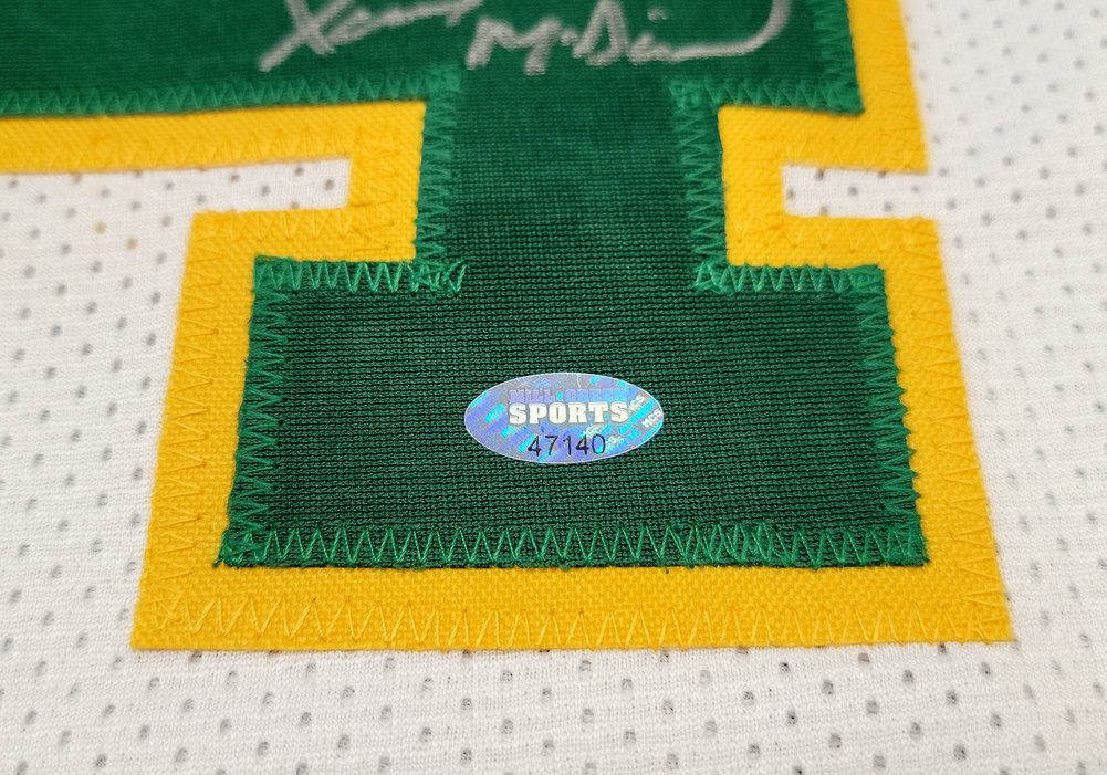 Seattle Supersonics Xavier Mcdaniel Autographed White Jersey Mcs Holo #202420 Image a