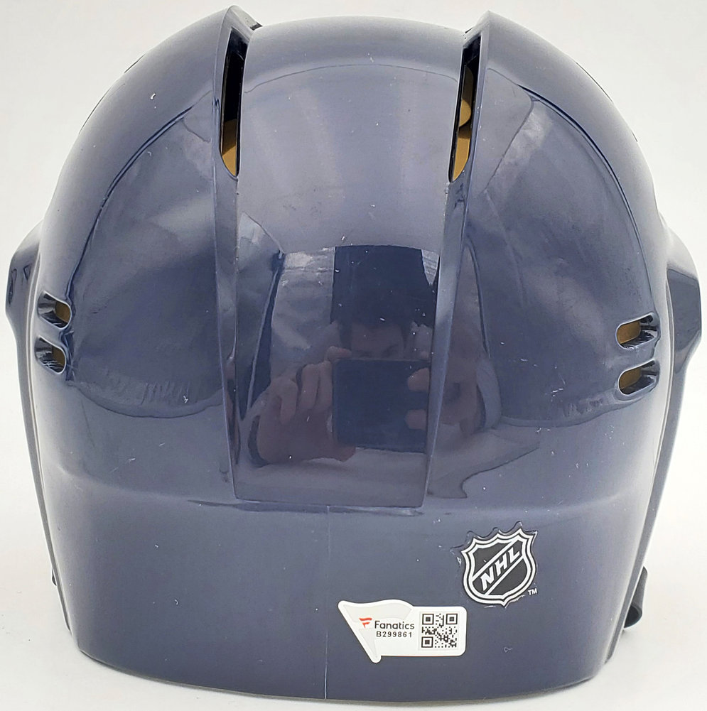 Yanni Gourde Autographed Seattle Kraken Blue Mini Helmet Fanatics Holo #200295 Image a