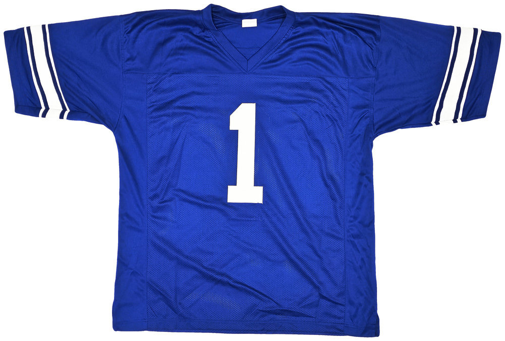 Byu Cougars Zach Wilson Autographed Royal Blue Jersey Beckett Beckett Image a