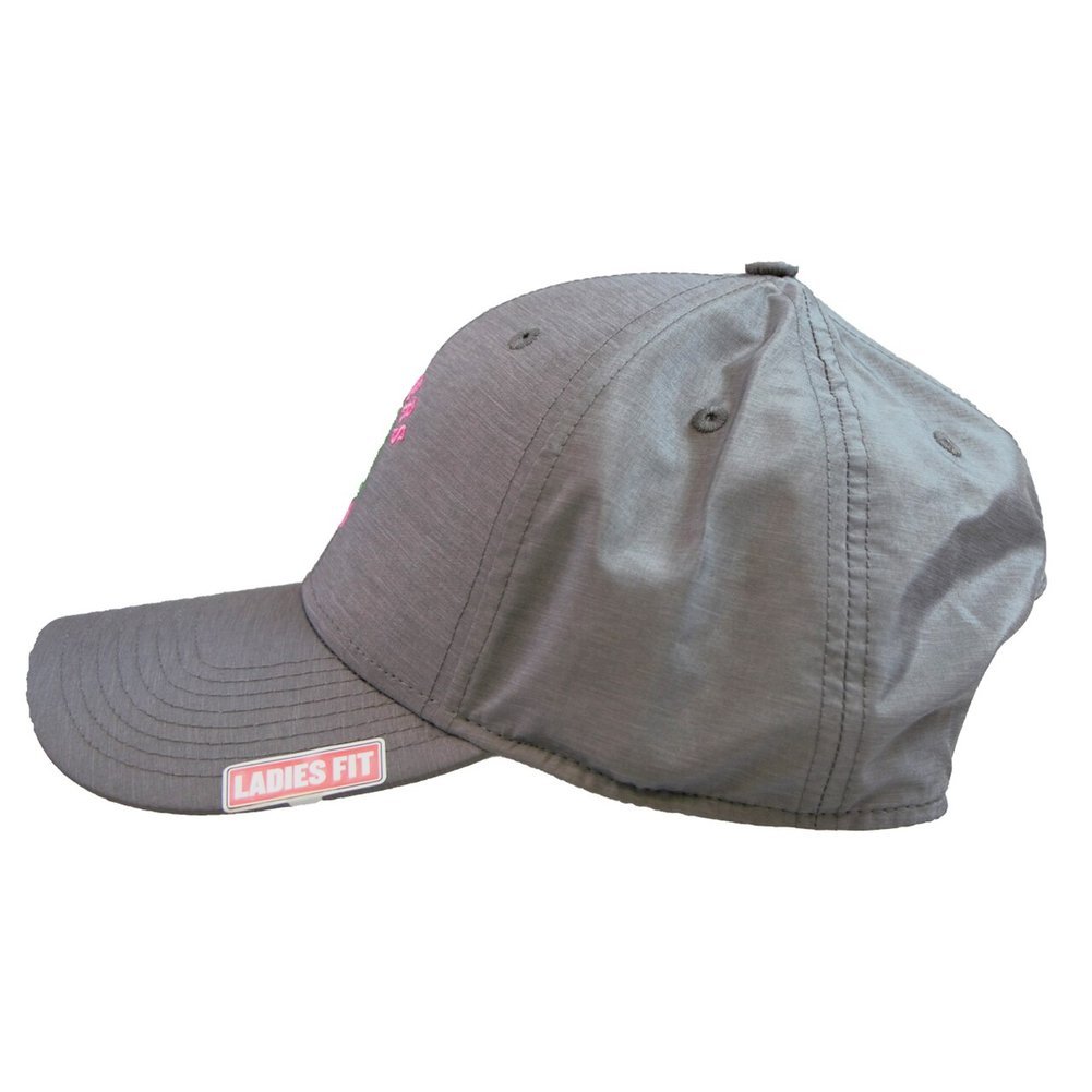 2020 Masters Ladies Performance Hat -Grey with Pink Logo Image a
