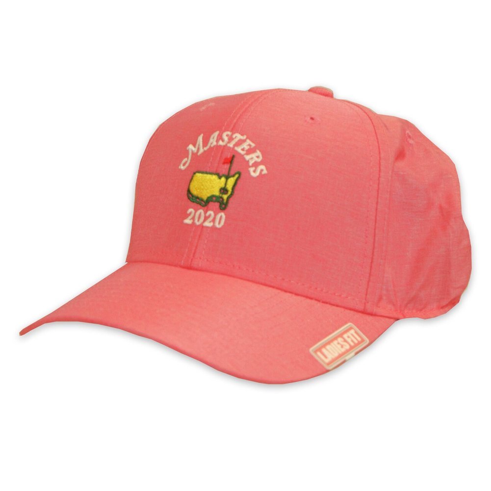 2020 Masters Ladies Performance Hat -Pink with White Logo Image a