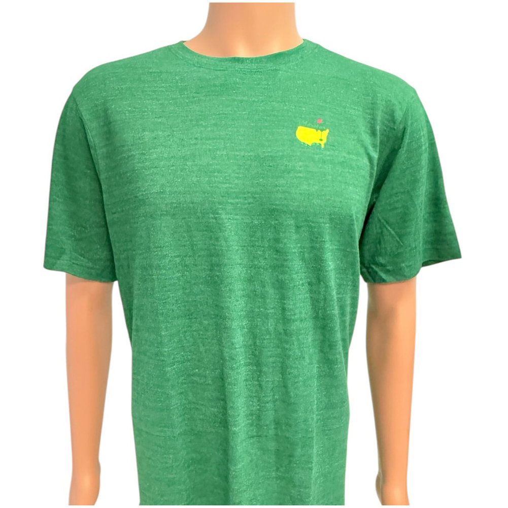 2025 Masters Green Heathered Gnome Caddy t-Shirt Image a