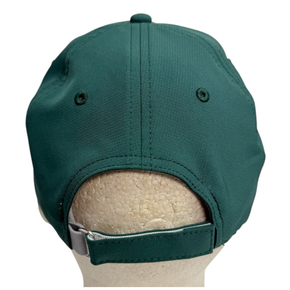 2025 Masters Ladies Green Performance Tech Hat in Script Image a