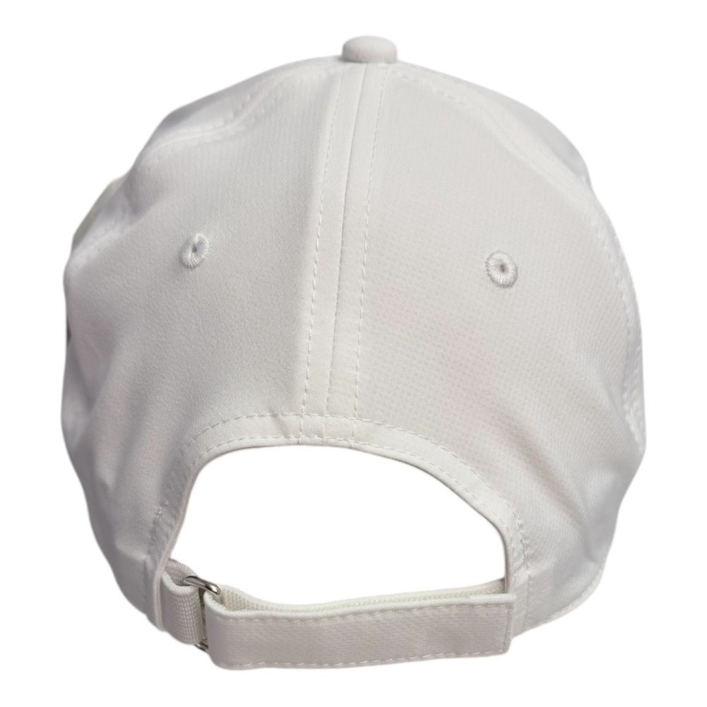 2025 Masters Ladies White Performance Tech Hat in Script Image a