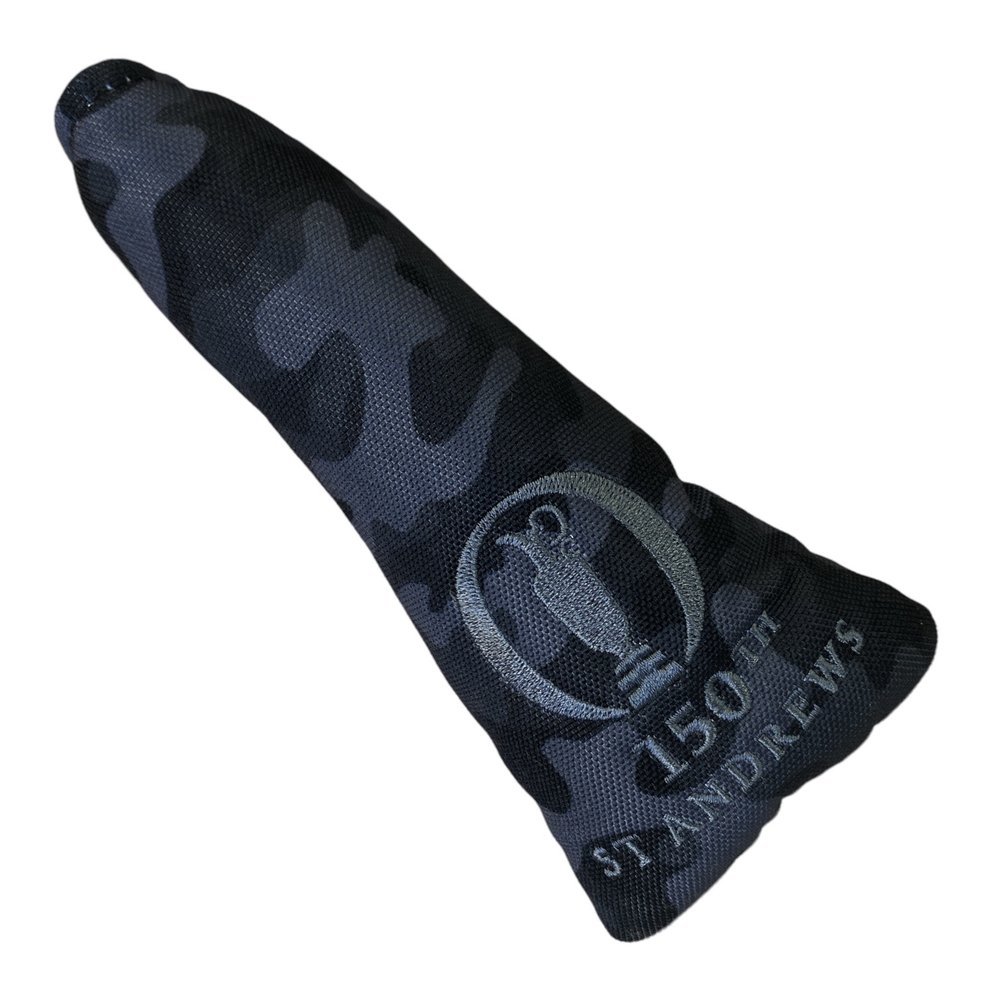 British Open 150th St Andrews Black and Grey Camo Putter Cover Image a