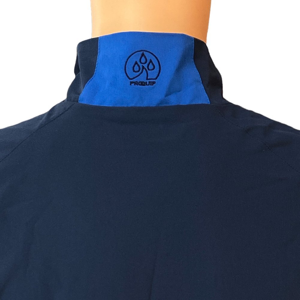 150th British Open St Andrews Navy and Cobalt Proquip Golf Tech Full Zip Wind Jacket Image a