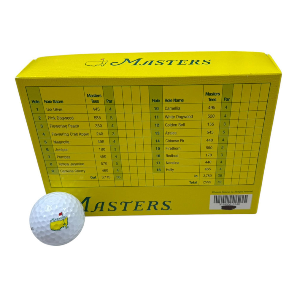 Masters Dozen Titleist Velocity Golf Balls in Box Image a