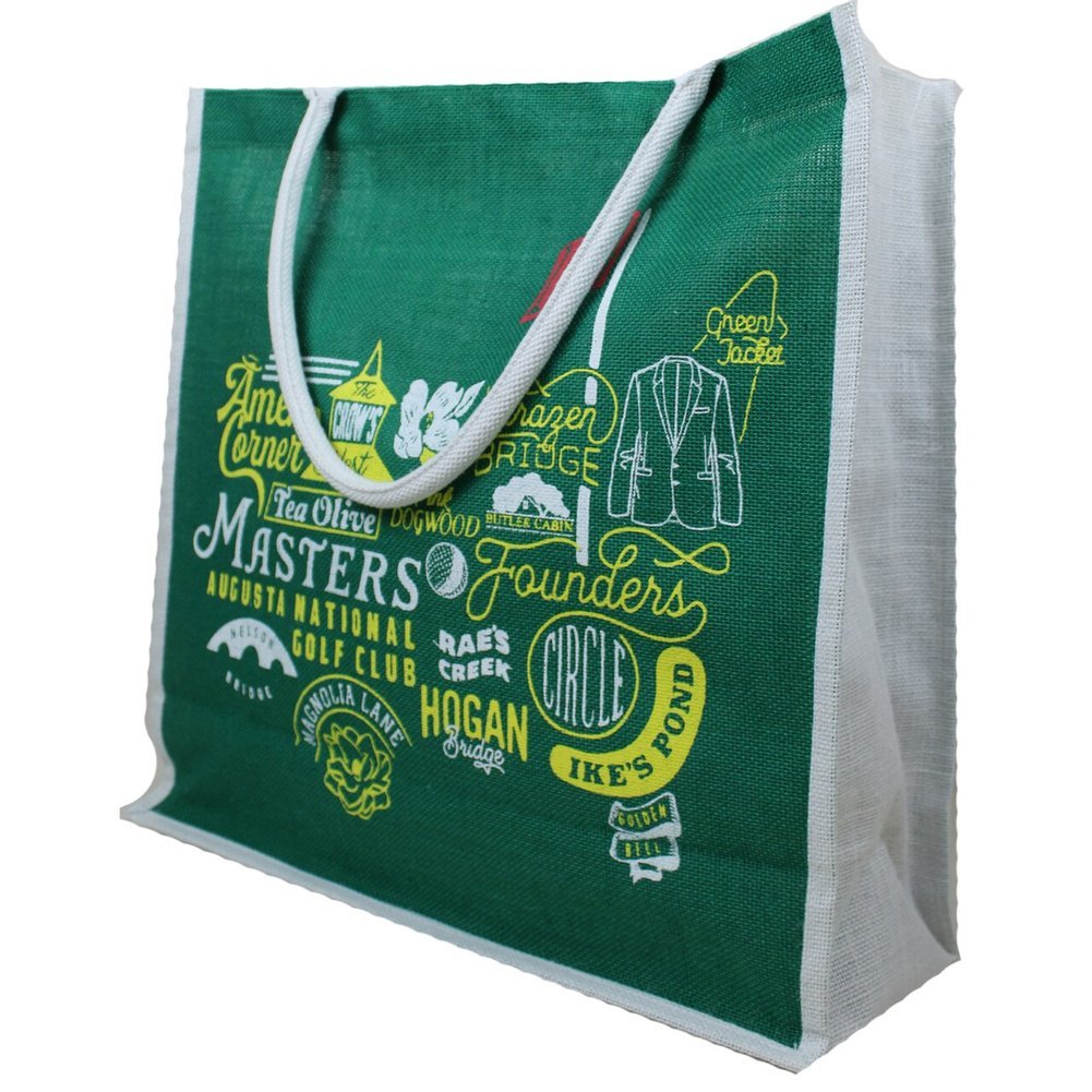 Masters Green Collage Jute Bag Image a